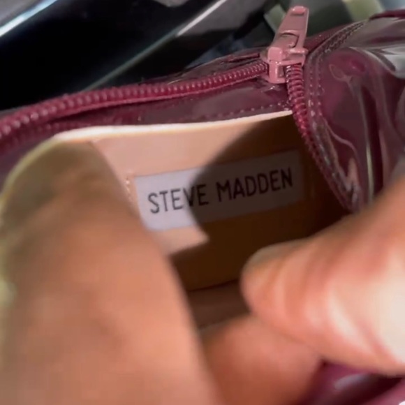 Steve Madden Women's Burgundy Vanquish Over-the-Knee Thigh-High Boots Size 8.5 - Picture 1 of 7